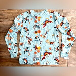 NWT Lightweight long sleeve t-shirt Space Jams Looney Tunes Sz M Men’s
